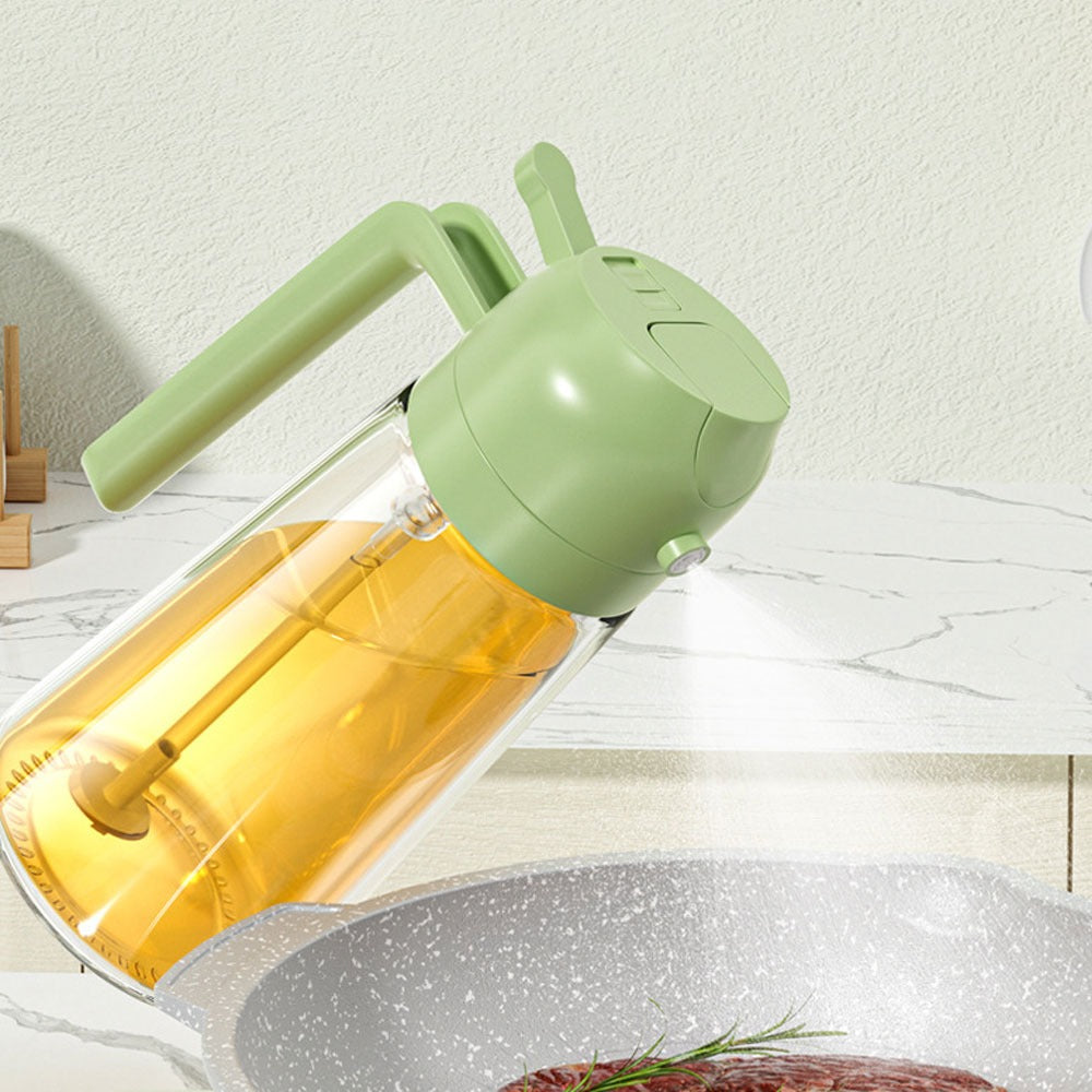 2-in-1 Oil Sprayer Bottle – 400ml Kitchen Oil Dispenser