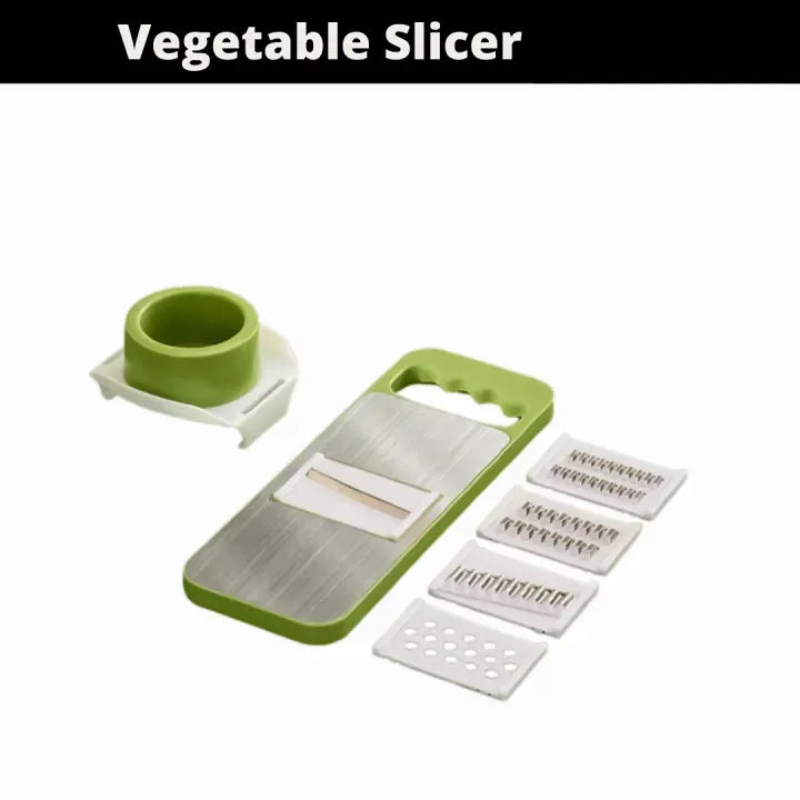 🥕 5-in-1 Vegetable Cutter – Multi-Blade Kitchen Slicer